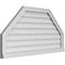 Ekena Millwork Octagonal Top Surface Mount PVC Gable Vent w/ 2"W x 2"P Brickmould Sill Frame, 42"W x 22"H GVPOT42X2203SN - alternate 4